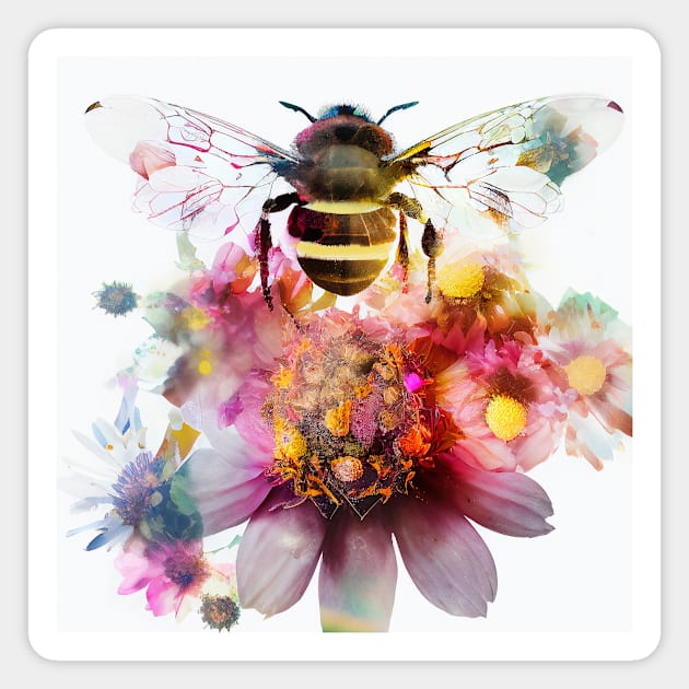 Bee Nature Outdoor Imagine Wild Free Magnet by Cubebox